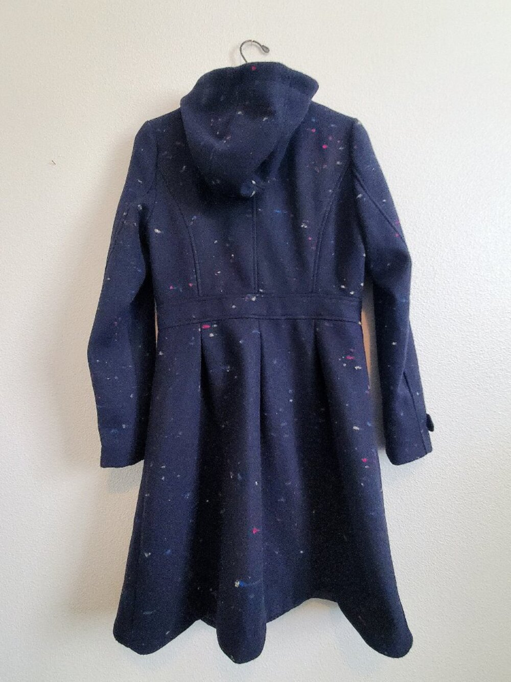 Modcloth Navy Speckled Toggle Coat - Picture 2 of 12